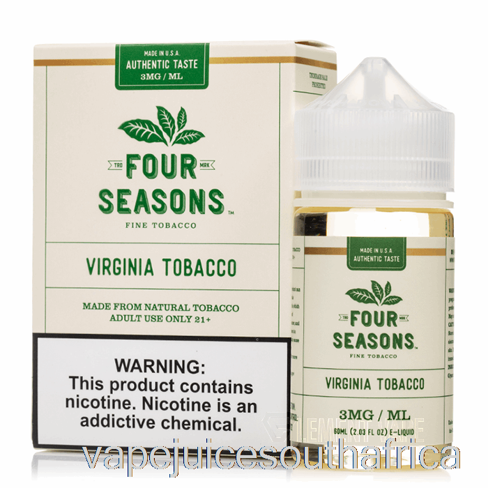 Vape Pods Virginia Tobacco - Four Seasons - 60Ml 3Mg